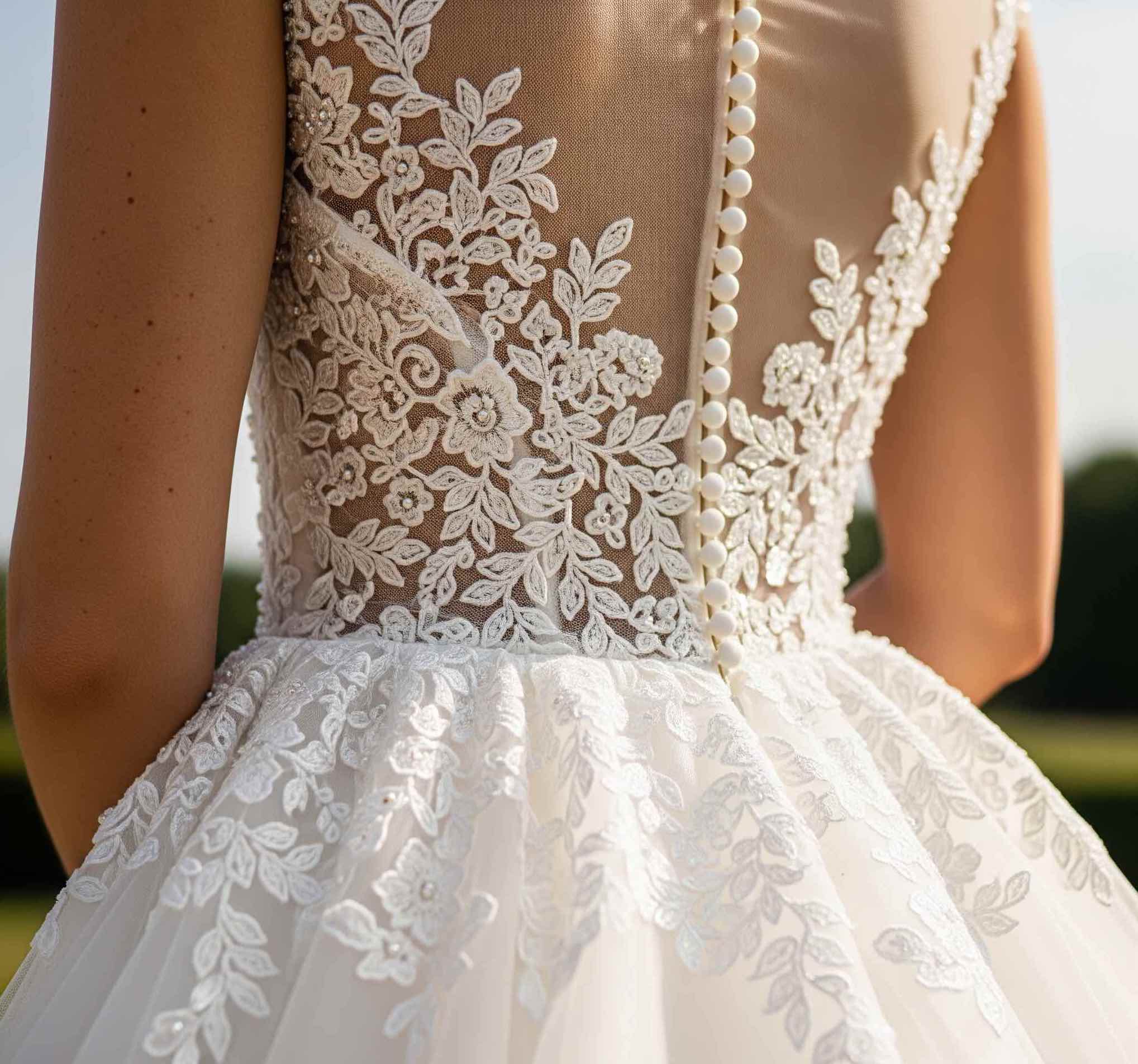 beautiful bride's dress